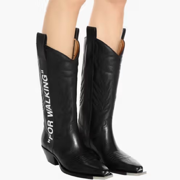 Off-White “For Walking” Cowboy Boots - Picture 2 of 11